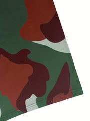  Camo Print High Waist Tummy Control Trousers
