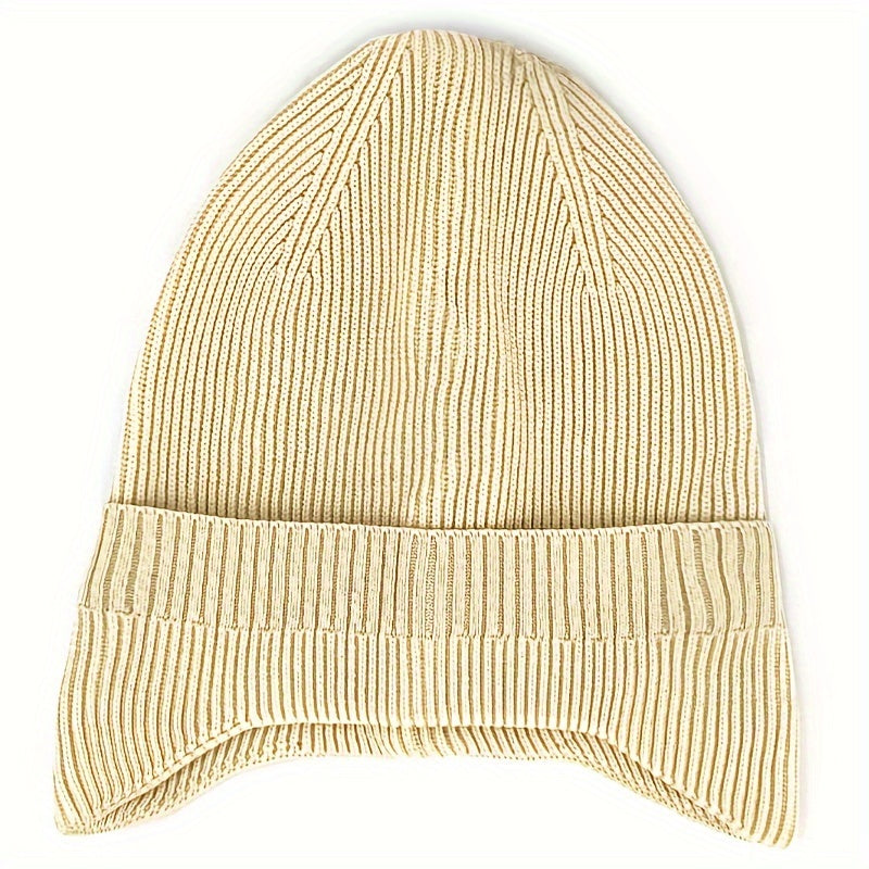 Thickened Warm Ear Protection Hat Woolen Knitted Hat