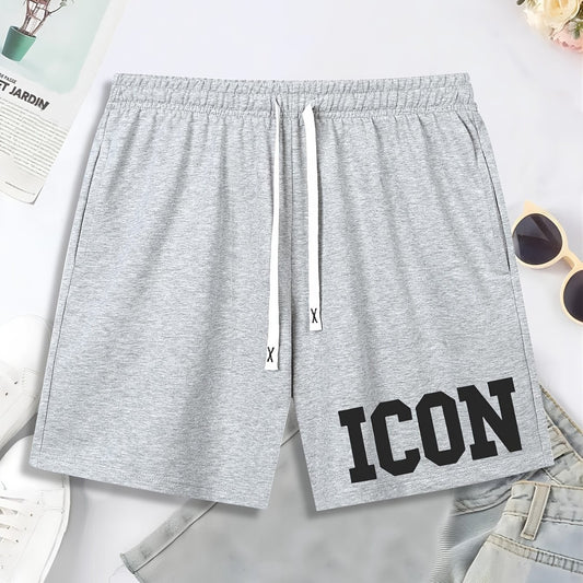 Summer Men's Casual Print Sports Drawstring Beach Shorts