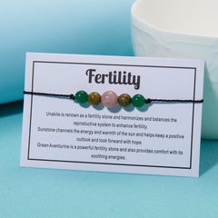 Healing Crystal Bracelet Natural Stone Beaded Bracelets Reduce Anxiety & Stress