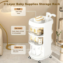 Whale Baby Gear Storage Rack Tier Floor Standing Shelf