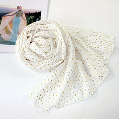Boho Solid Chiffon Hijab Sunscreen Turban Long Breathable Shawl