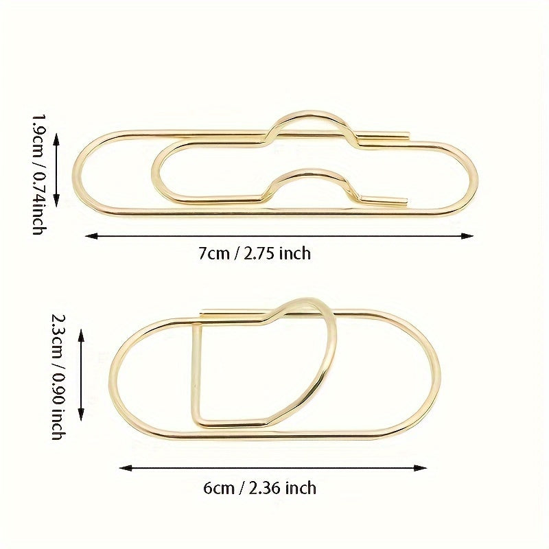 6pcs Metal Pen Clips Pencil Holder Clips for Notebook Journals Planner