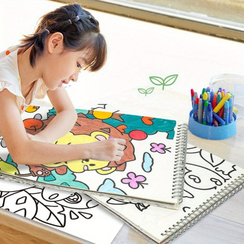 Animal Patterns Graffiti Drawing Book for Kids, 30 Sheets 8K Thick Paper