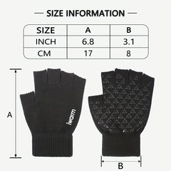 Men's Thermal Fingerless Gloves for Outdoor Sports