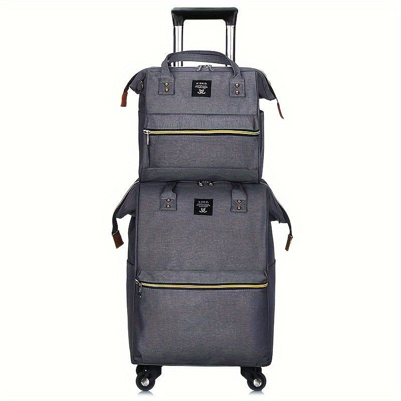 2pcs Waterproof Oxford Cloth Luggage & Tote Set