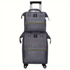 2pcs Waterproof Oxford Cloth Luggage & Tote Set