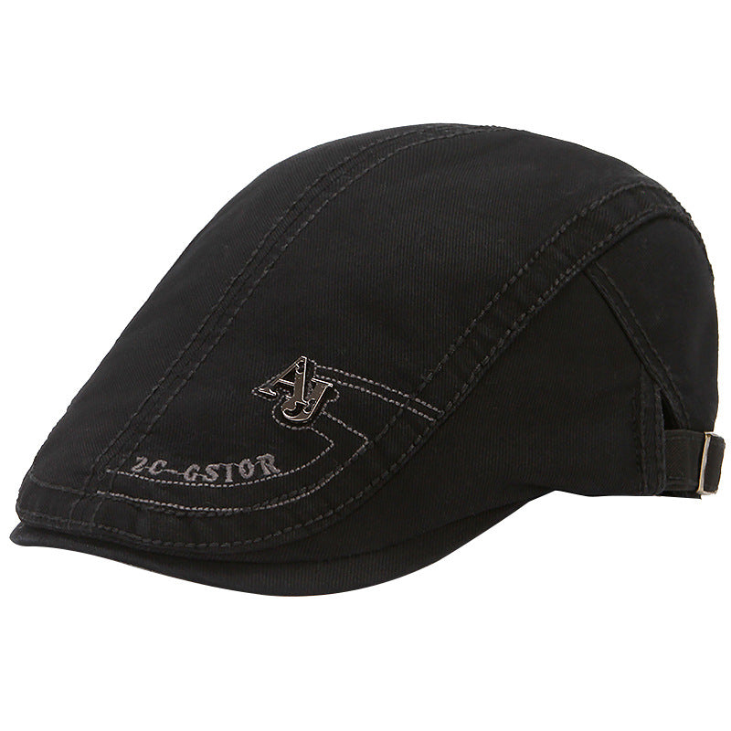 Pure Cotton Men's Beret Casual Peaked Cap