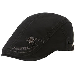 Pure Cotton Men's Beret Casual Peaked Cap