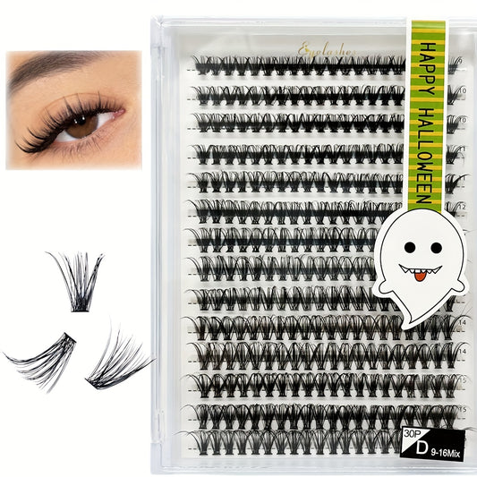 Fire Shaped Halloween Individual Cluster False Eyelashes