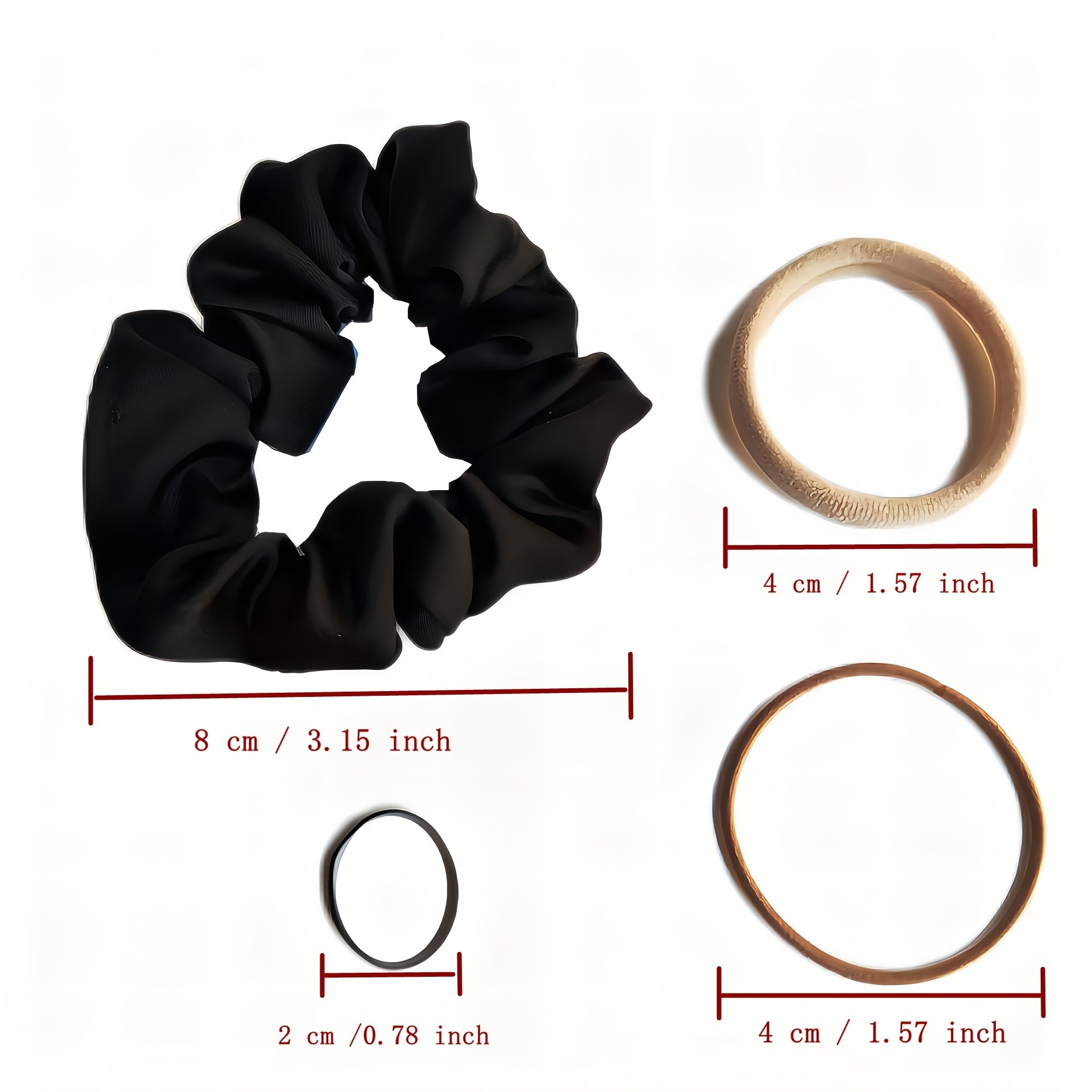 Hair Accessories Sets For Women High Elasticity Hair Tie Scrunchie