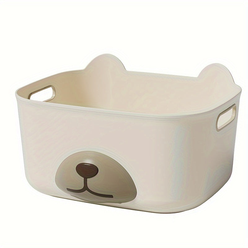 3pcs Office Storage Organizer Plastic Bin Basket