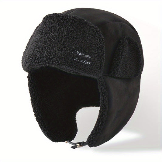 Lamb Velvet Winter Hat Windproof Warm for Cycling Skiing Climbing