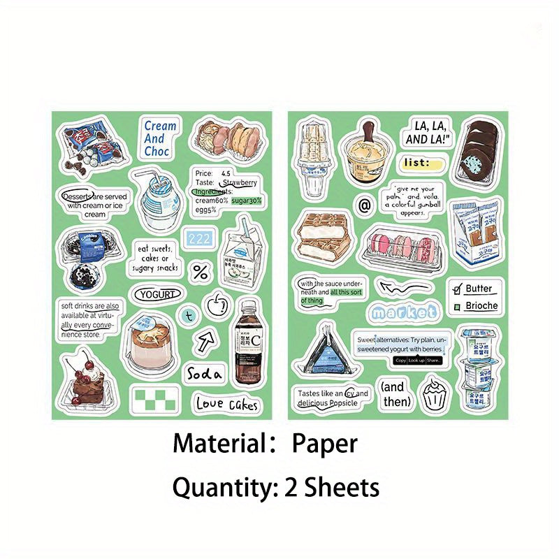 2 Sheets Hot Party Sugar List Stickers For Scrapbooking DIY