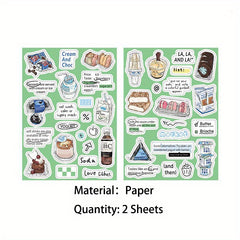 2 Sheets Hot Party Sugar List Stickers For Scrapbooking DIY