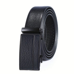 Men's PU Faux Leather Belt with Automatic Buckle