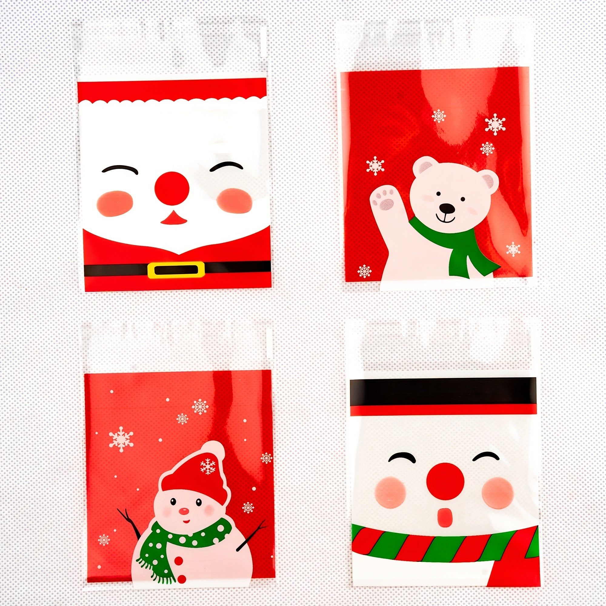100pcs Christmas Baking Packaging Biscuit Bag Mooncake Biscuit Bag