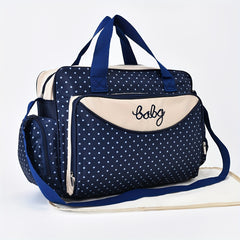 Polka Dot Mommy Bag Large Capacity Diaper Bag Tote & Shoulder Bag