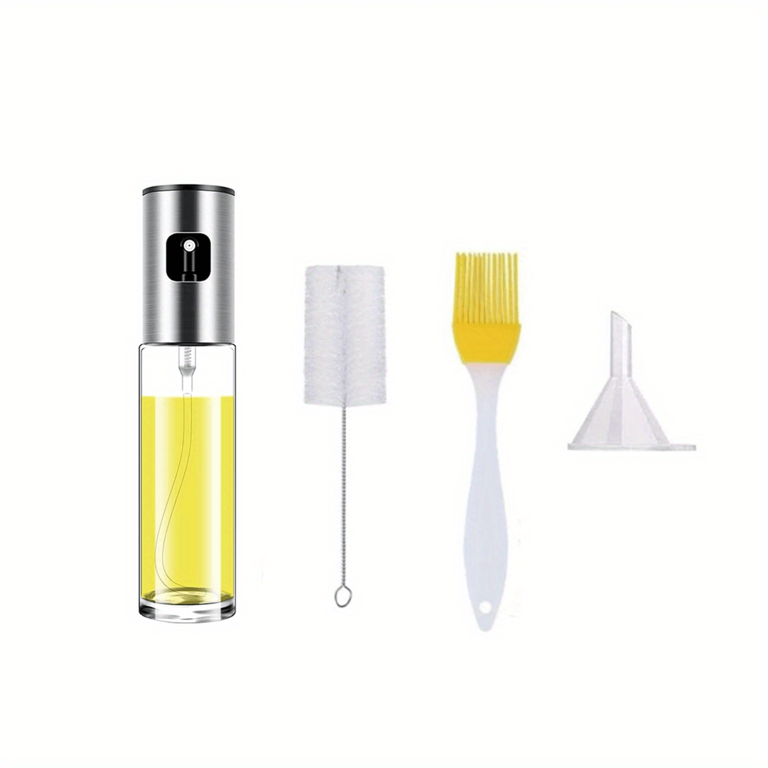 Glass Sprayer with Brush and Funnel Set for Air Fryer