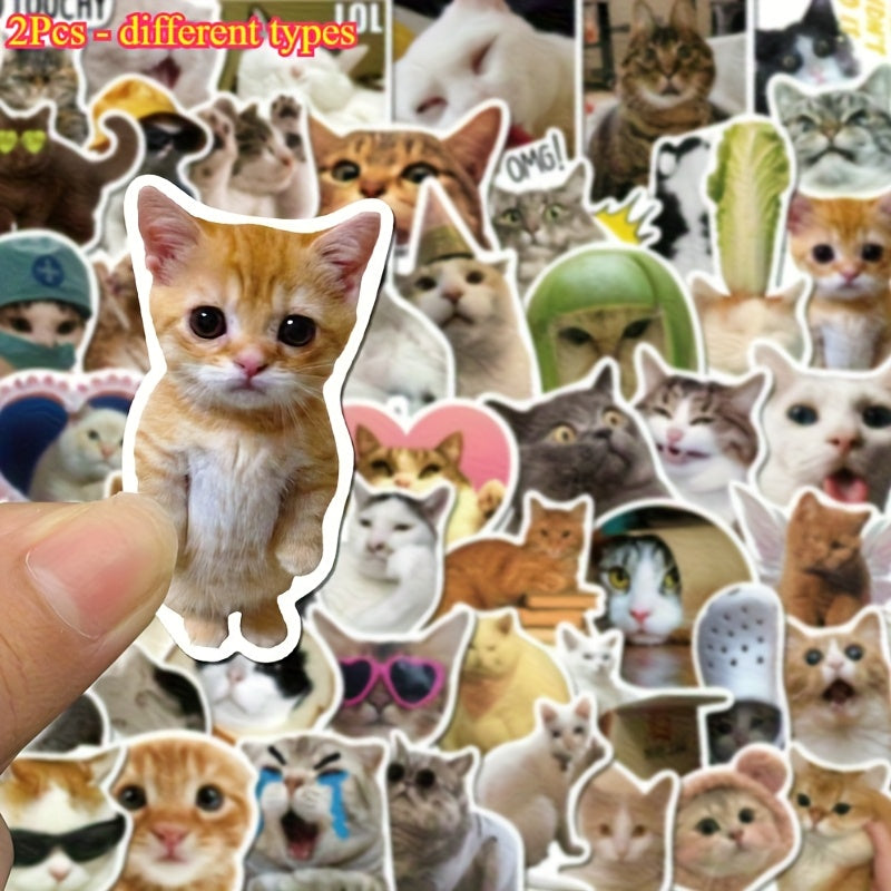 Cute Cat Stickers Waterproof Self Adhesive Decals