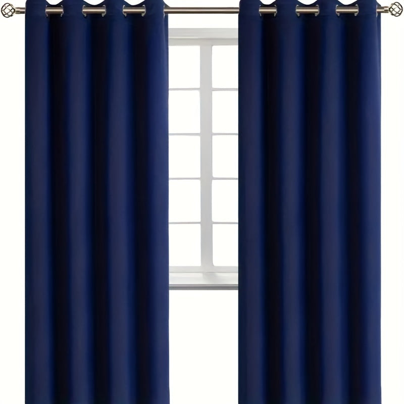 Solid Blackout Curtains for Home Decoration