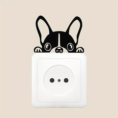 French Bulldog Light Switch Sticker Vinyl Wall Decal