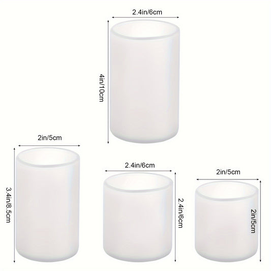 1pc Cylinder Silicone Candle Mold 10 & 7 & 5 08cm For DIY Crafts Wax Candle