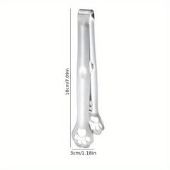 Animal Paw Stainless Steel Food Tongs Cooking Clip for BBQ Salad Steak Bread
