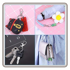 30pcs Circular Key Ring Split Rings Detachable Steel Key Chain Connector