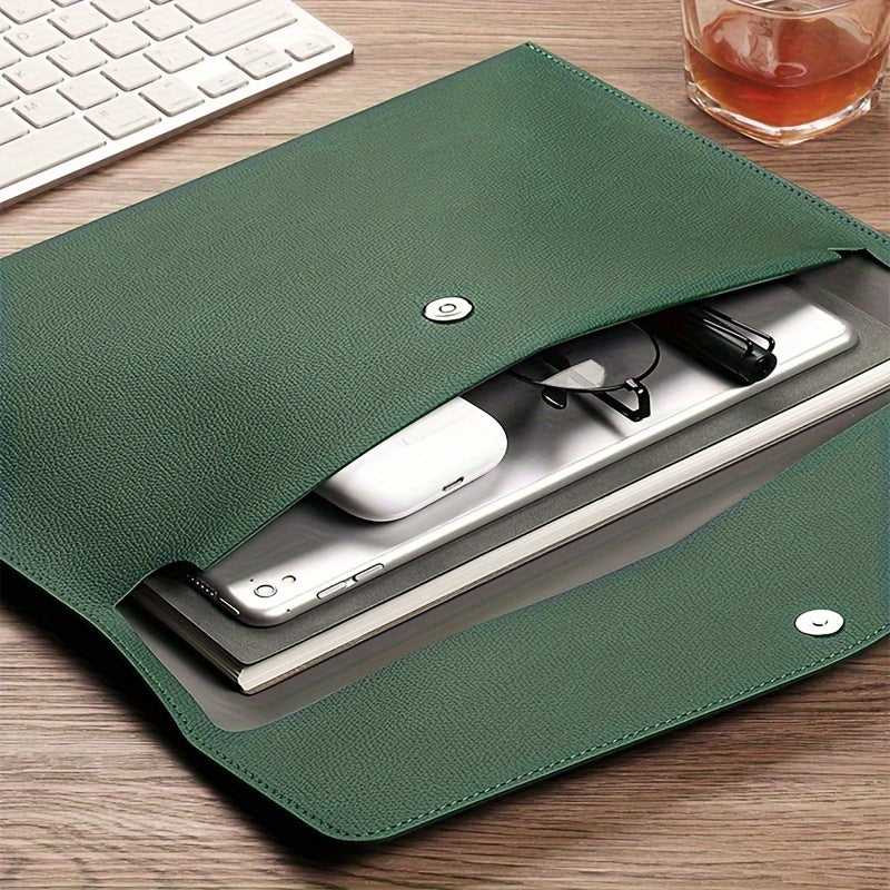 Faux Leather Document Bag A4 Paper File Bag Folder File Package