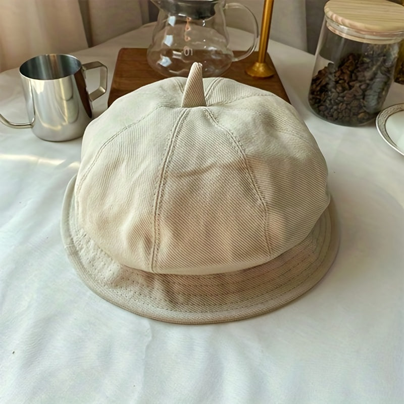 Vintage Washed Beret Solid Cotton Newsboy Cap Painter Hats