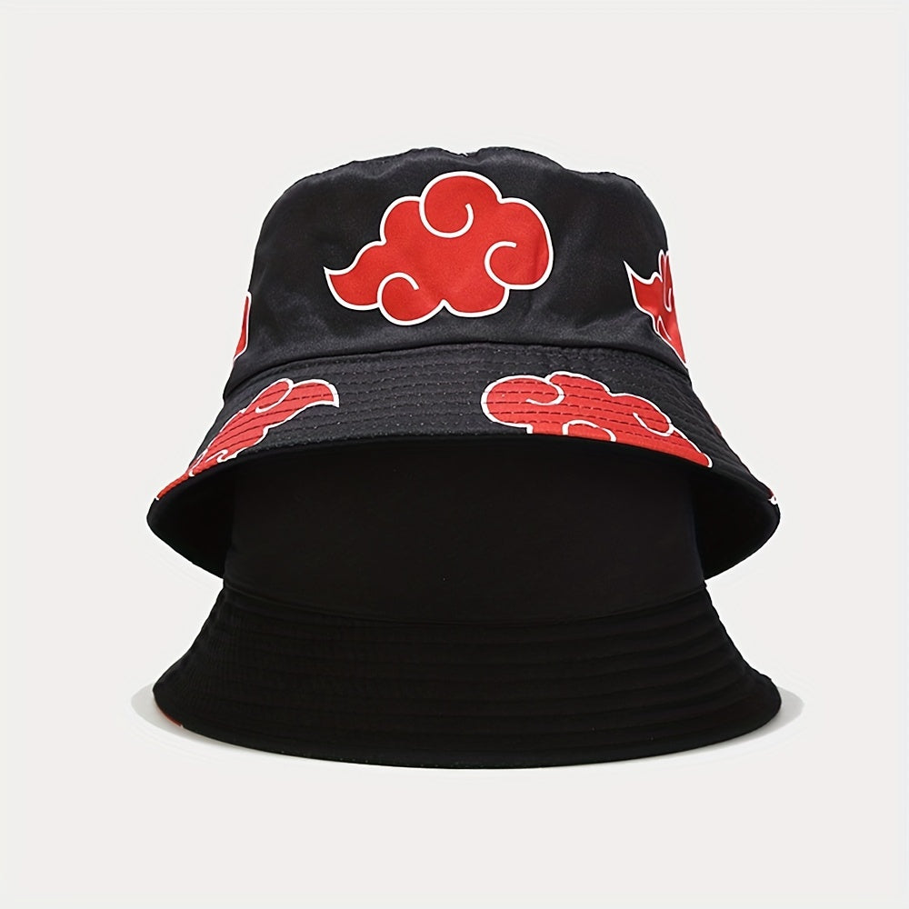 Anime Cloud Sunshade Bucket Hat for Outdoor Sports
