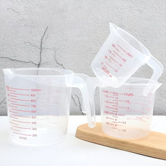 Stackable Plastic Measuring Cups with Spoon Set