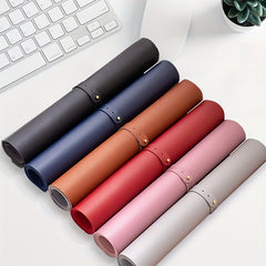 Large Mouse Pad PU Leather Pad For Desktop Laptop Desk Pad