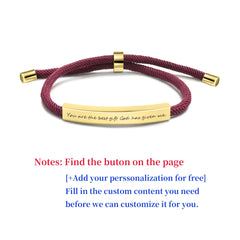 Personalized Pet Name Stainless Steel Bracelet