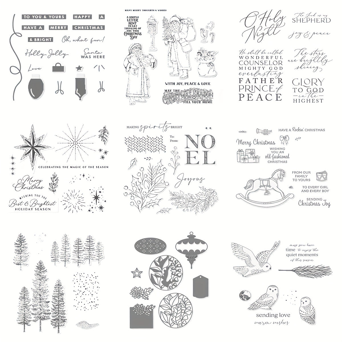 Christmas Metal Cutting Dies DIY Craft Decoration Stencil Scrapbooking Album