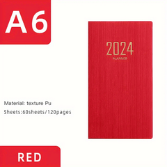 A6 English Daily Planner Notebook - Time Efficiency Management