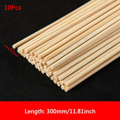 50pcs Bamboo and Wood Stick Set DIY Building Material Construction Hard Texture
