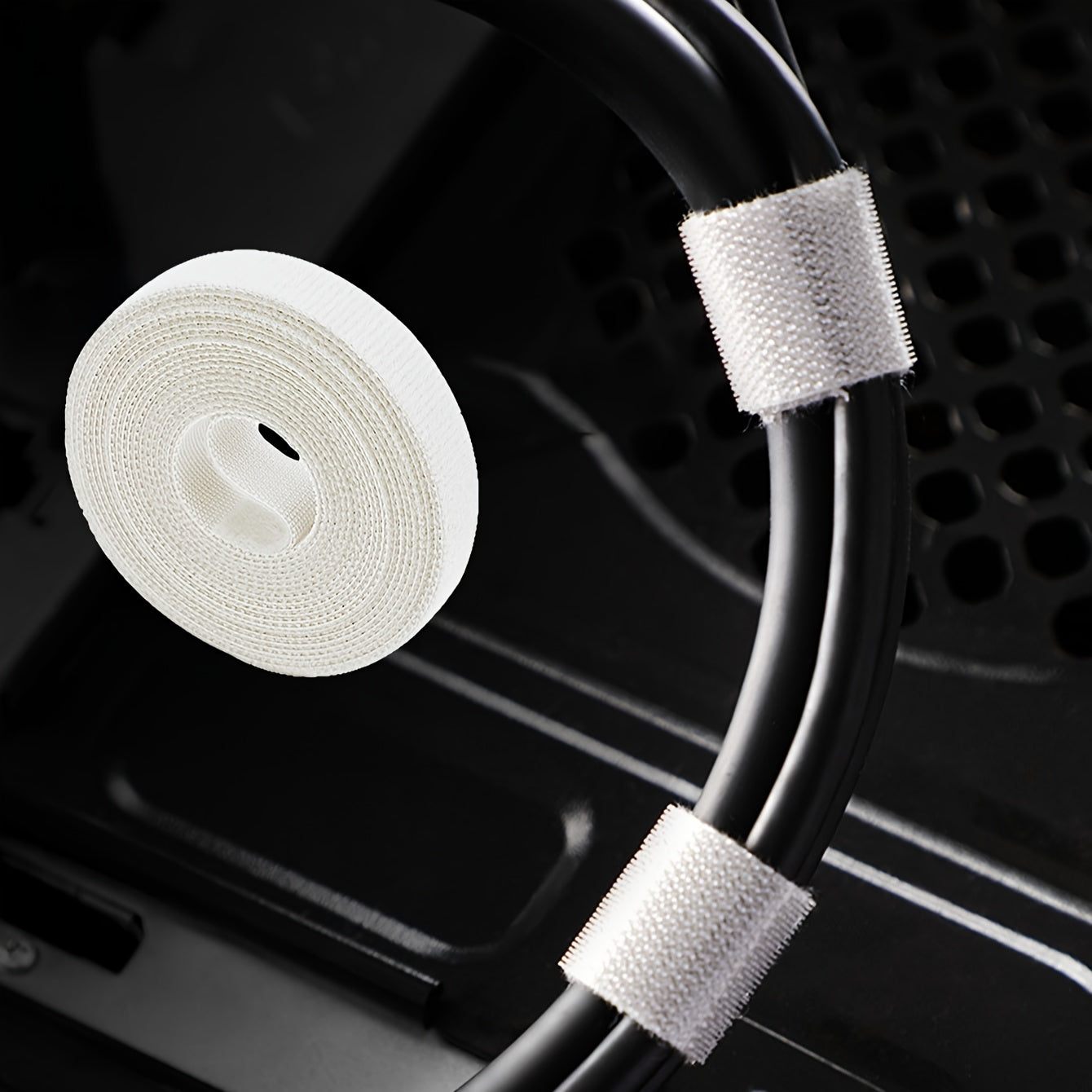 Hook and loop Fastener Tape Cable Manager Data Cable Storage