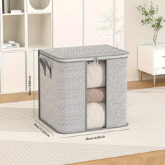 Large Capacity Storage Bag With Handles Portable Clothes Storage Bag With Window
