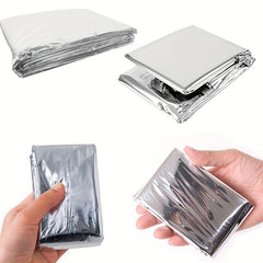 Emergency Thermal Poncho Blanket Lightweight Folding Water Resistant