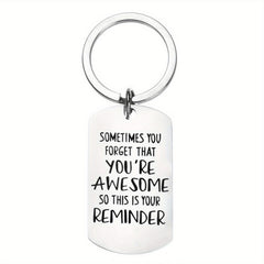 Stainless Steel Key Chain YOU'RE AWESOME Gift