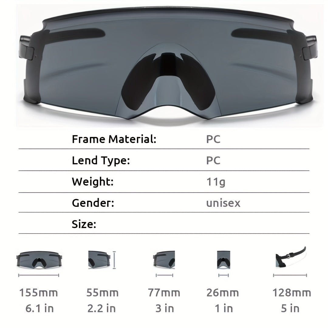 Men's Frameless Cycling Sunglasses UV400