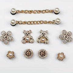 Summer Women's Shoe Flower Shoe Buckle Ins Garden Shoes Decoration