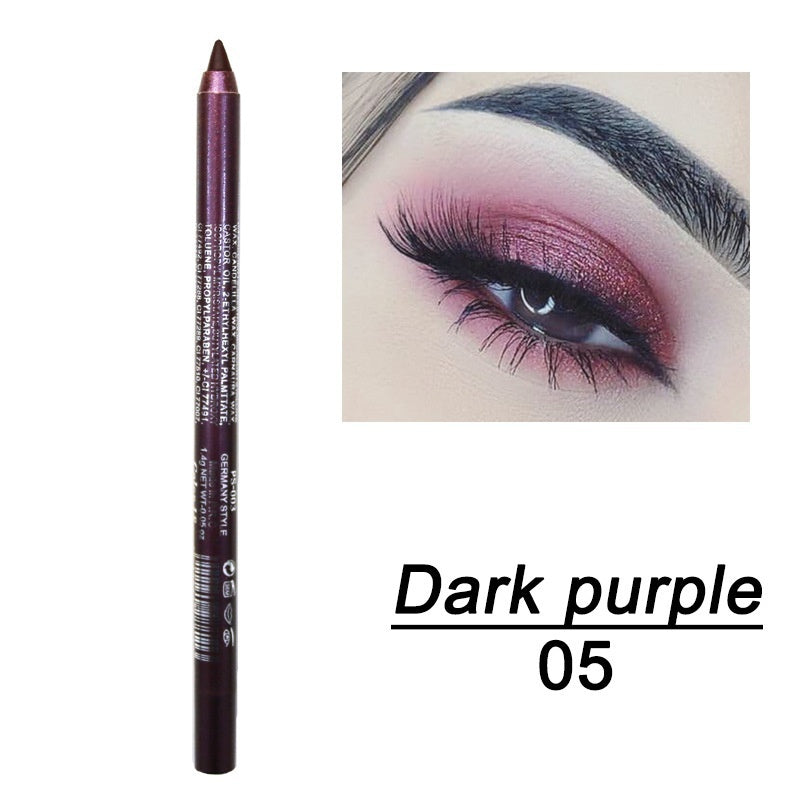 High Pigmented Metallic Eyeliner Stick, Long Lasting Waterproof, Gothic Style