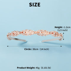 Crystal Wedding Headband Tiara for Bride