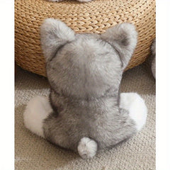 Husky Puppy Plush Dog Soft Toy with Expressive Eyes & Fluffy Coat