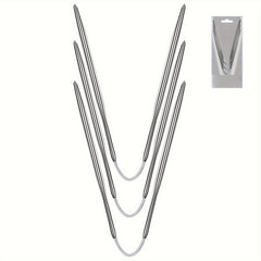 Short Circular Knitting Needles Metal for Beginners & Experienced Crochet Hook