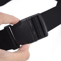 Men's Nylon Canvas Belt No Metal Buckle Military Tactical Belt 6 Colors