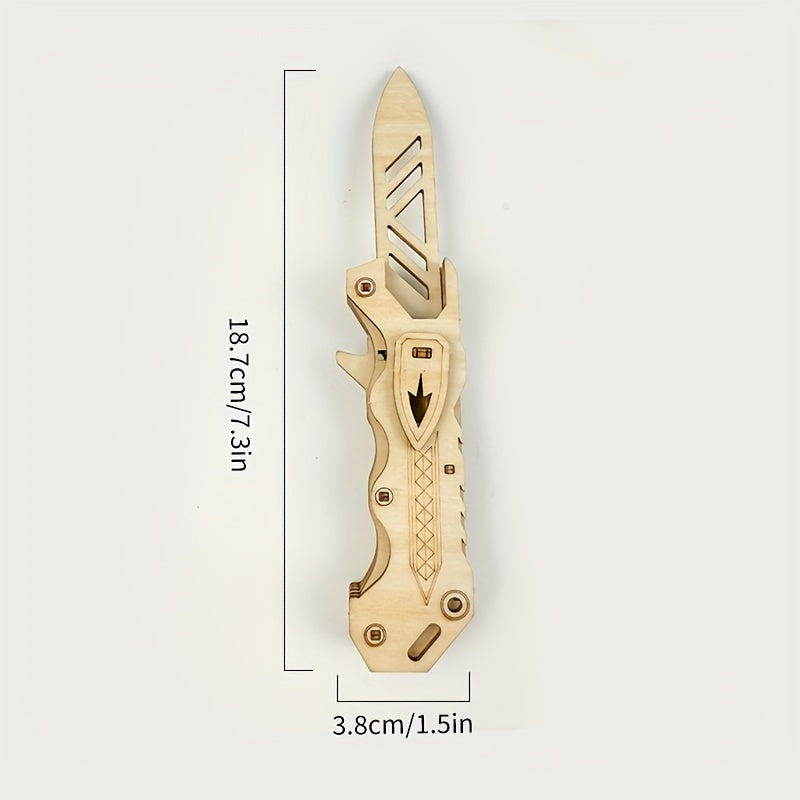 3D Wooden Puzzle DIY Model Halloween Christmas Toy Gift